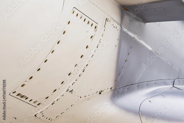 Fototapeta Design and pattern isolated from an aircraft fuselage