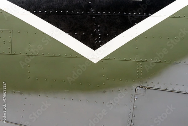 Fototapeta Design and pattern isolated from an aircraft fuselage