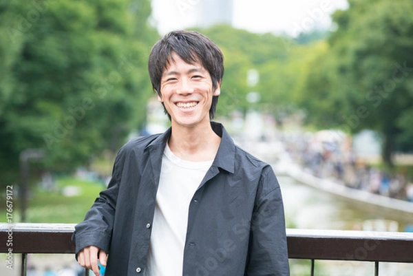 Fototapeta 笑顔の男性