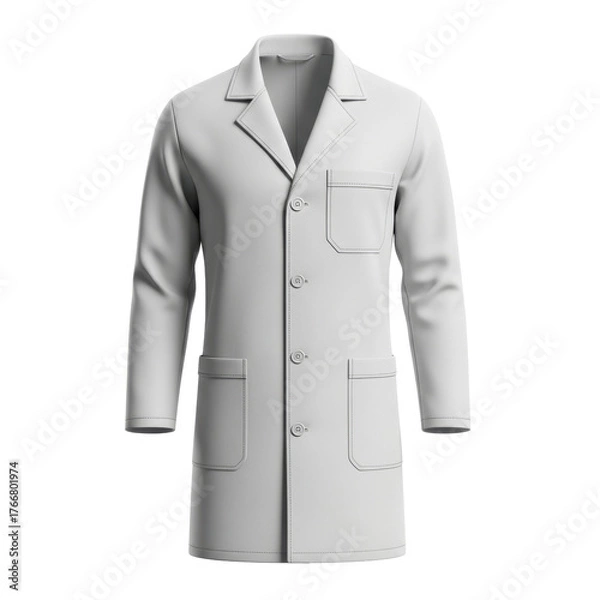 Obraz White Lab Coat for Scientific Professionals.