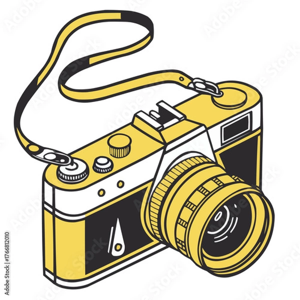 Fototapeta Electric power business icon illustration of a battery and money bag with yellow 3d metal technology objects.