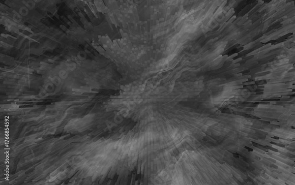 Fototapeta Black abstract background old modern textured blocks, grunge effect art.