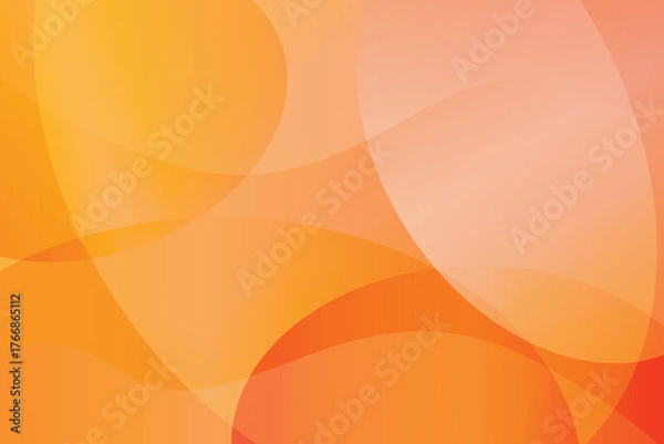 Obraz template background Soft Orange Abstract Circles