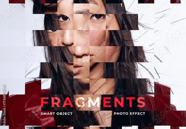 Obraz Fragmented Image Effect Mockup