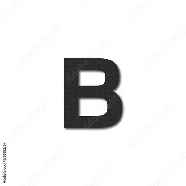 Obraz Bold Black Letter B