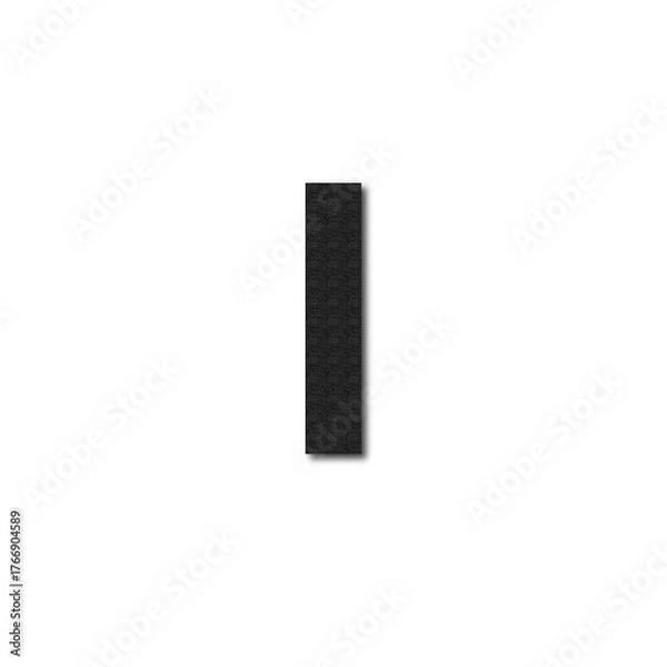 Obraz Simple Textured Black Letter I