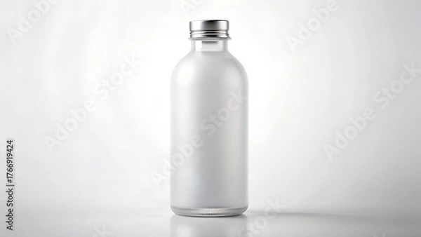 Obraz  Frosted glass bottle isolated on white