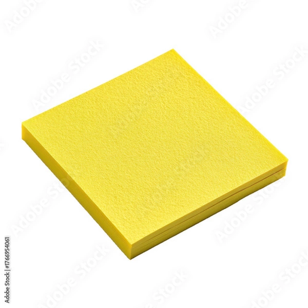 Obraz Yellow square paper note png sticky png memo png stationery png reminder png office png blank png paper png adhesive png note png transparent background image