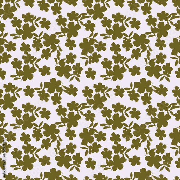 Fototapeta seamless floral pattern