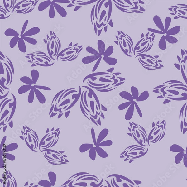 Fototapeta seamless floral pattern