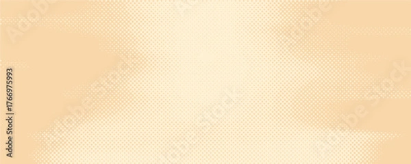 Obraz Abstract dots halftone brown color pattern gradient texture background.