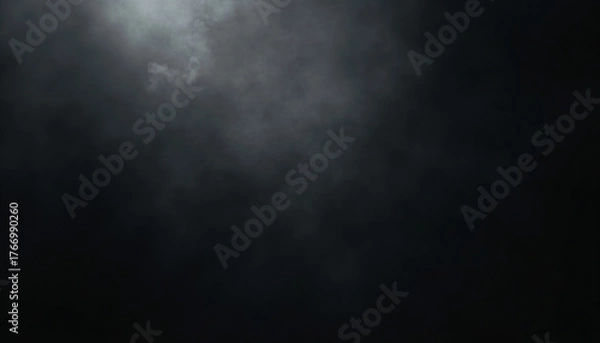 Obraz Abstract smoke texture, black and white, a moody overlay or background [with copy space]