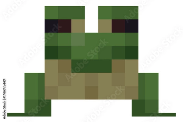 Obraz Pixel Frog Vector Illustration