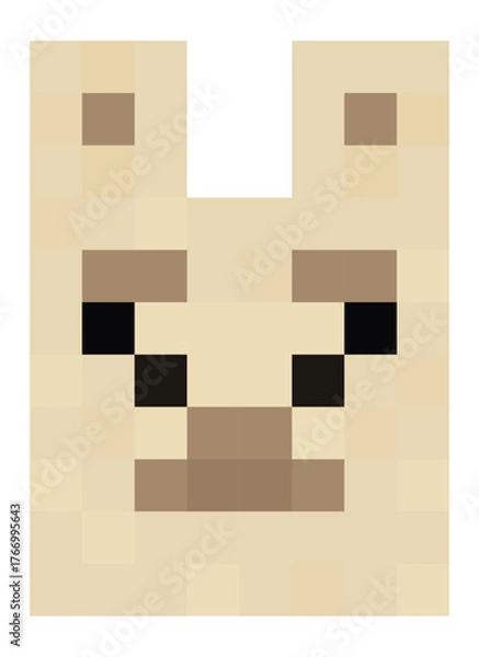Obraz Pixel Lama Vector Illustration