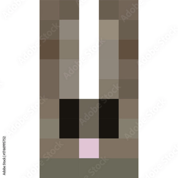 Obraz Pixel Bunny Rabbit Vector Illustration
