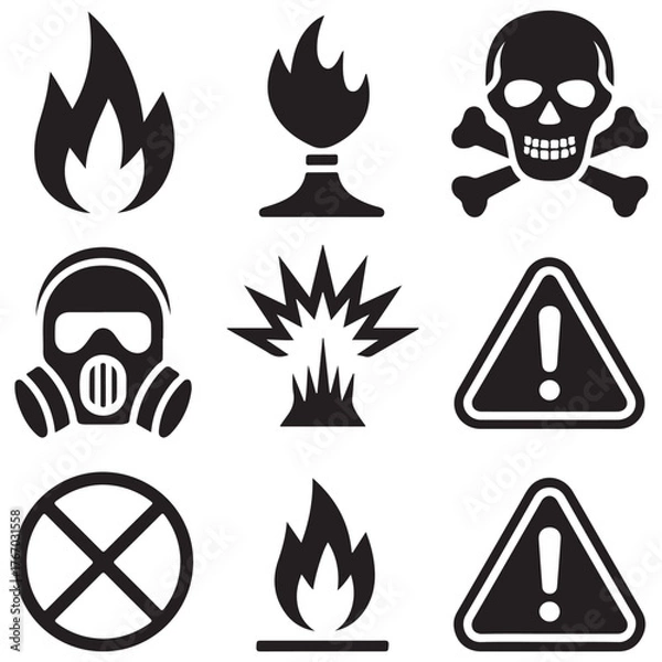 Obraz Skull and crossbones vector