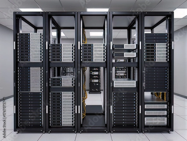 Fototapeta Room of Computer Servers.