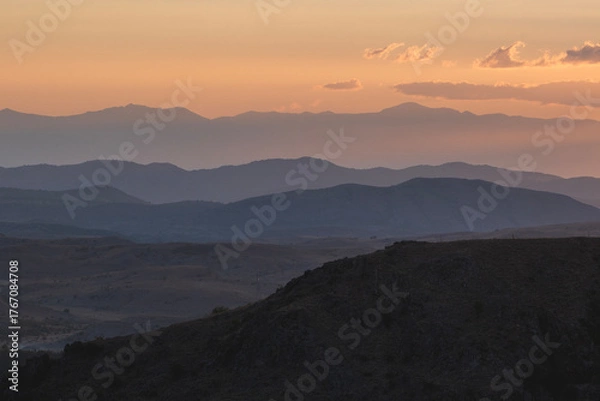 Fototapeta Layers of Nature. Negative Space.