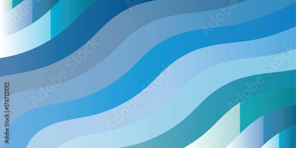 Fototapeta Abstract Blue Wave Background
