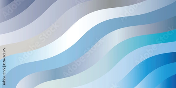 Fototapeta Blue Wave Pattern Abstract Design