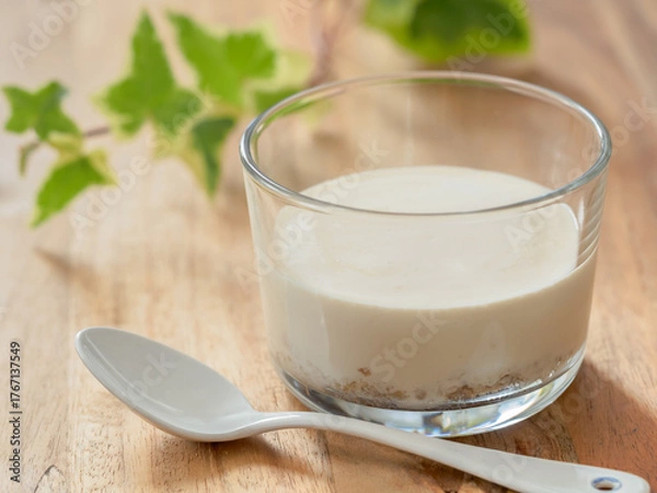 Obraz グラスに入ったレアチーズケーキ