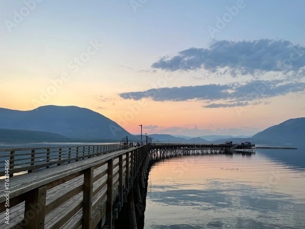 Obraz pier at sunset