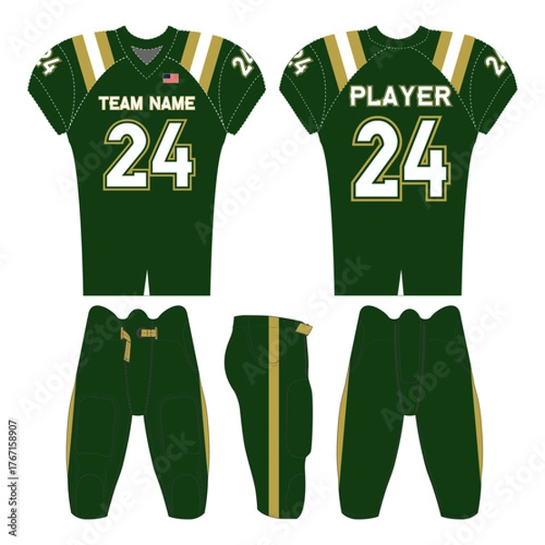 Fototapeta Dynamic sports jersey design — perfect for teams, athletes, and designers. Fully editable digital file for customizing colors, logos, and names. Ideal for print or merchandise use