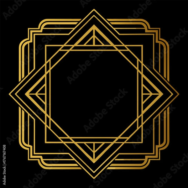 Obraz vector image,on black background, decorative 