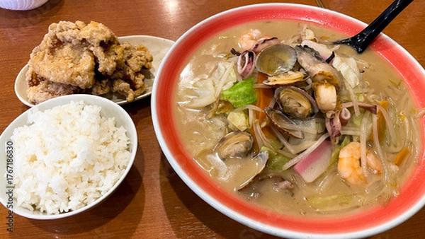 Obraz 野菜たっぷりの海鮮ちゃんぽん