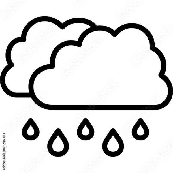 Fototapeta rainy cloud ion