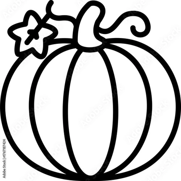 Fototapeta pumpkin icon
