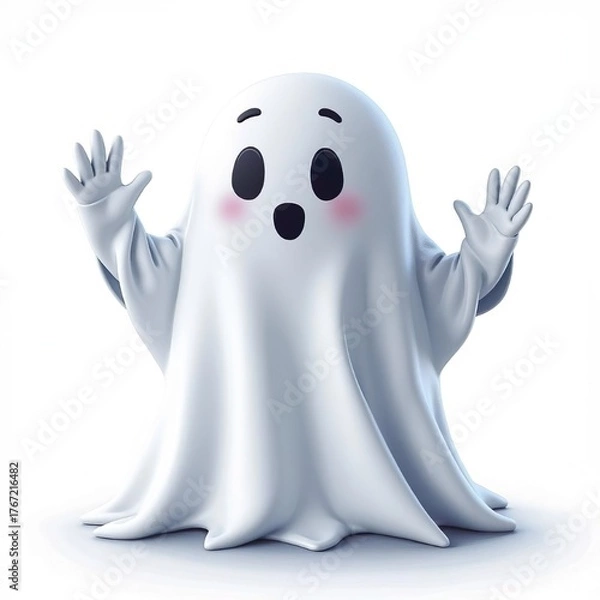 Fototapeta 3D Happy Ghost with Hat