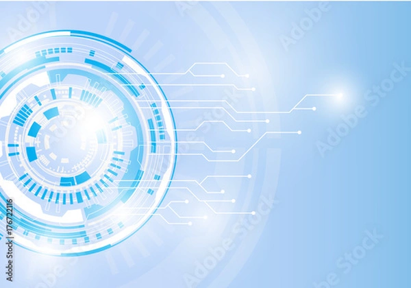 Fototapeta Abstract background for design technology and networking science