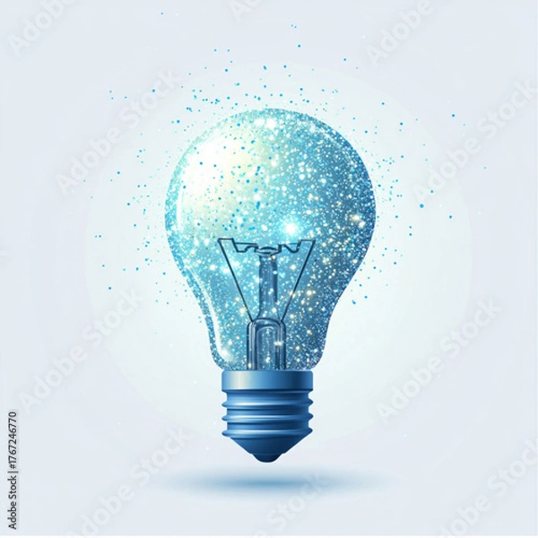 Obraz light bulb vector illustration