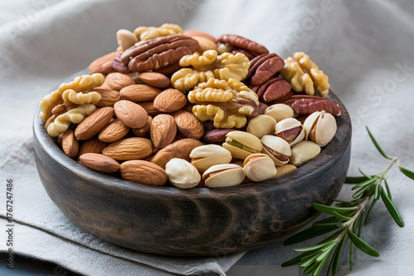 Obraz mixed nuts in a bowl