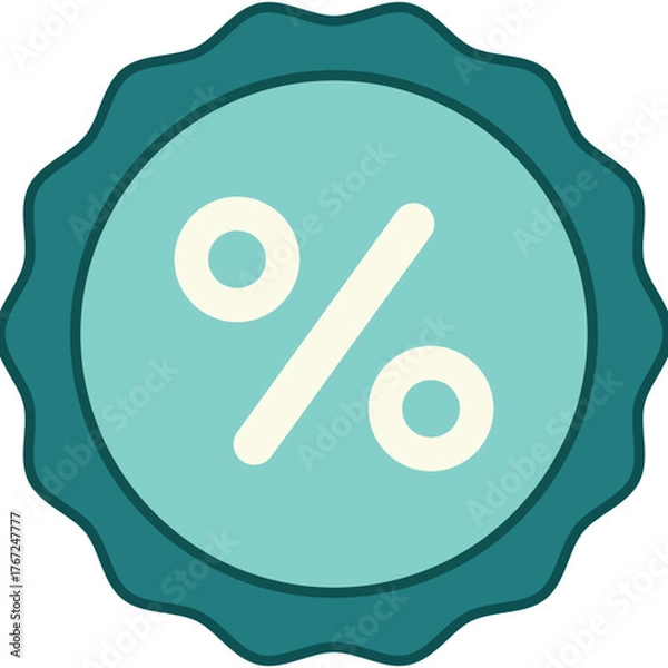 Obraz percent sign icon