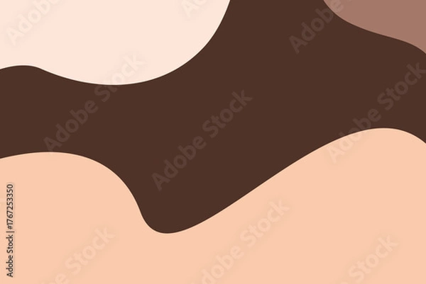 Obraz Wavy geometric coral background with colors. Vector design layout for banners, presentations, flyers, textile, wrapping paper, stationery. 