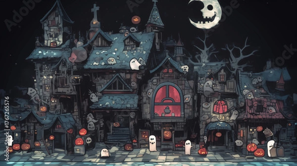 Fototapeta 不気味なハロウィン