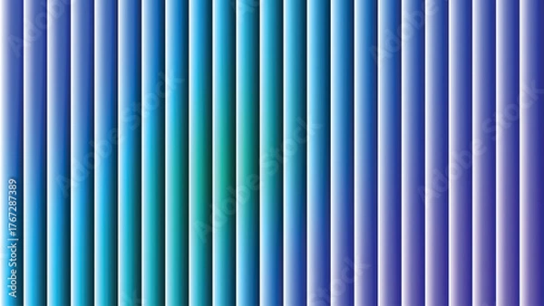 Fototapeta Cool gradient blue green purple vertical stripes abstract seamless pattern background vector