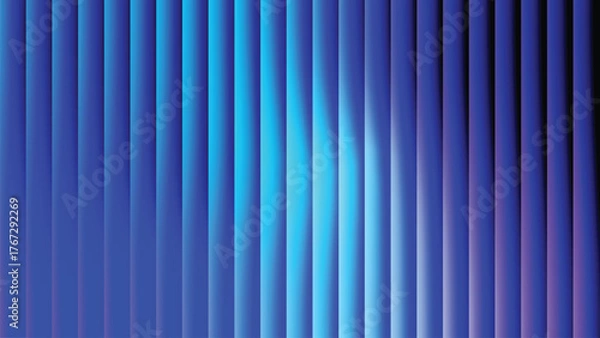 Obraz Abstract blue vertical stripes texture with gradient lighting effect and geometric patterns vector