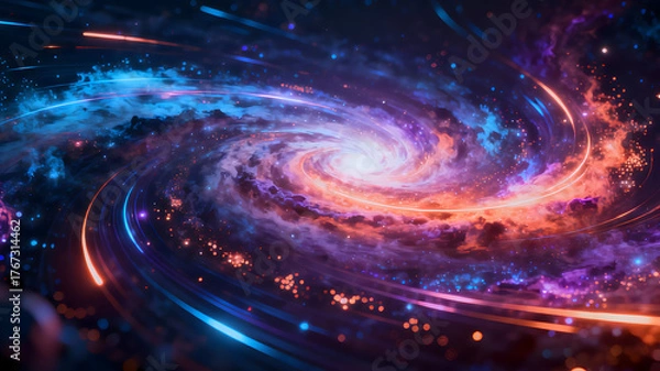 Obraz Cosmic Energy Abstract Digital Background