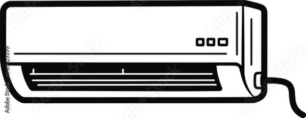 Obraz air conditioner vector illustration