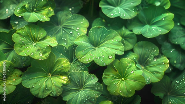 Obraz green leaves background