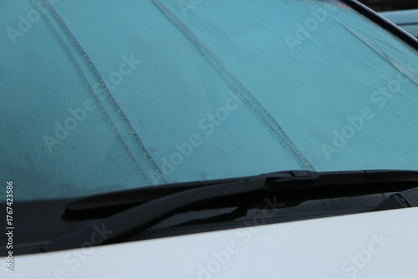 Obraz 車にフロントガラスの結露