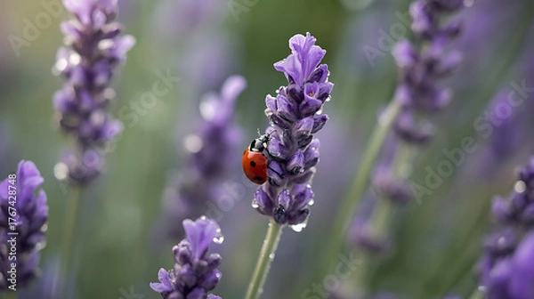 Obraz “Lavender Light: A Tiny World in Bloom”