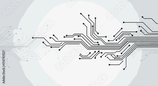 Fototapeta Abstract Circuit Board Technology Pattern Background.
