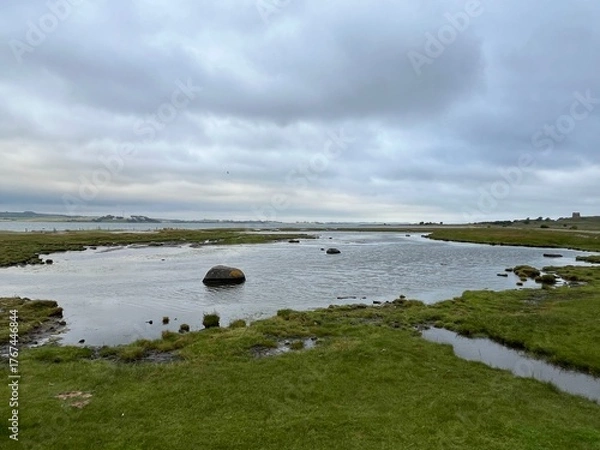 Obraz lake and clouds