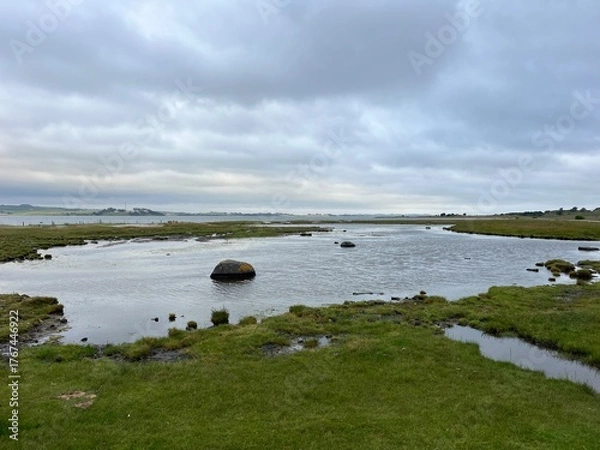 Obraz lake and clouds