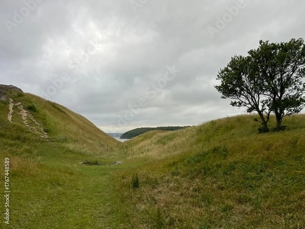 Obraz landscape with clouds