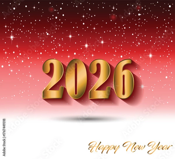 Obraz 2026 Happy New Year background.